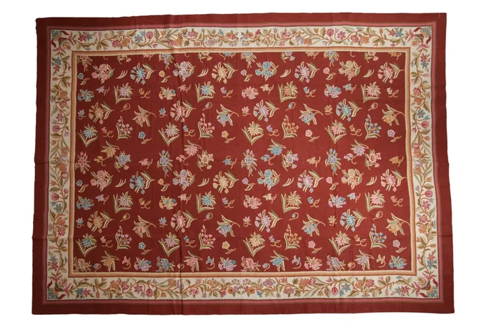 10×14 Vintage Chainstitch Carpet