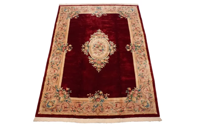 10×14 Vintage Fine Japanese Savonnerie Design Carpet