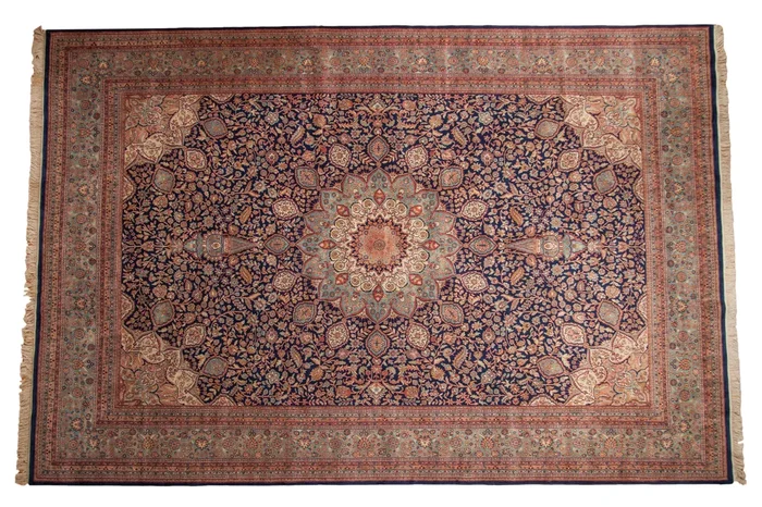 10×15 Vintage Indian Ardebil Design Carpet