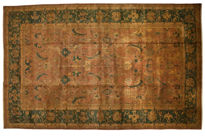 10.5×17 Vintage Tea Washed Agra Carpet