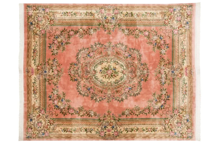 12×15 Vintage Chinese Aubusson Design Carpet