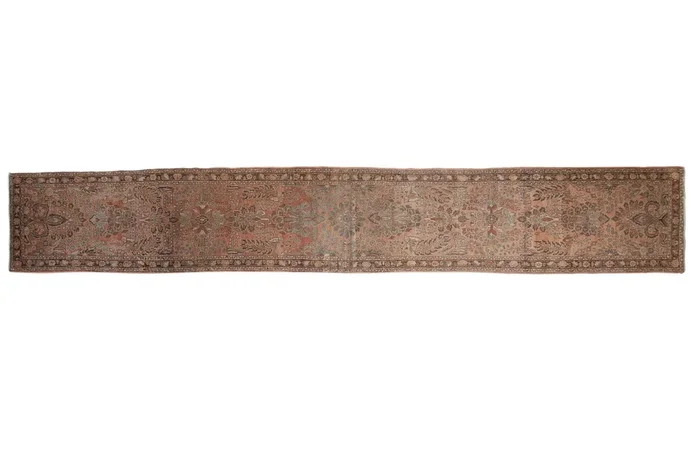 2.5×17 Vintage Distressed Lilihan Rug Runner