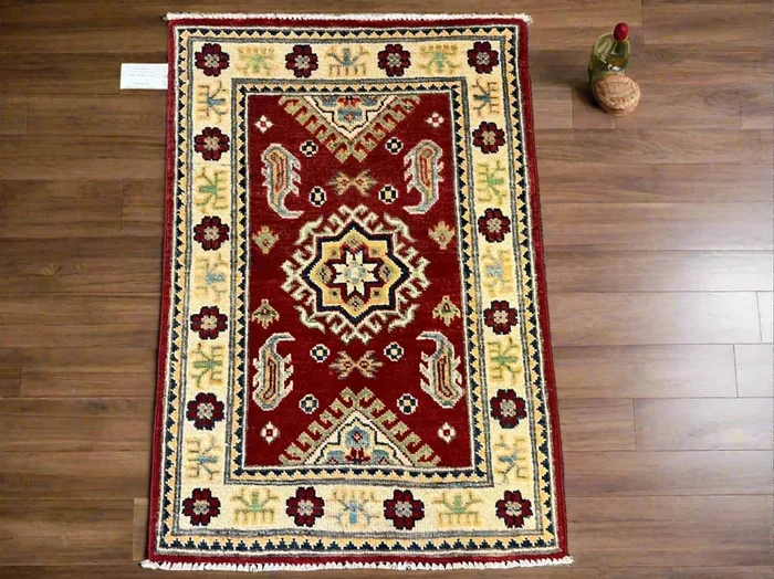 2X3 Kazak Tribal Handmade Wool Rug # 12649