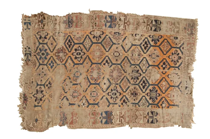 3.5×5 Antique Fragment Caucasian Rug