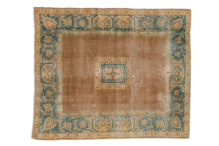 5×6 Vintage Distressed Agra Square Rug