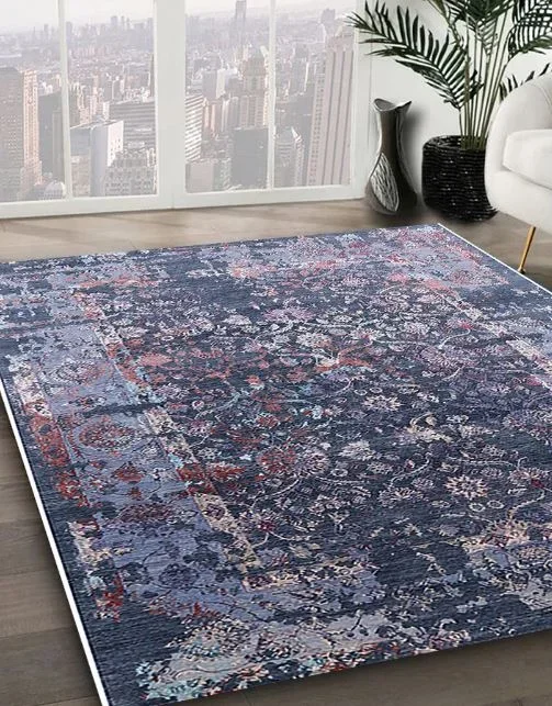 5×8 Purple Mid-Century Modern Oriental Rug