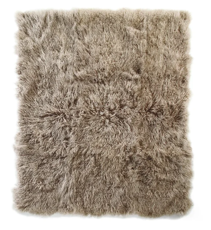 Auskin Luxury Skins Tibetan Sheepskin Throw Dune