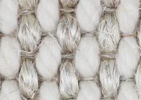 Belgian Champagne Basquette Wool and Sisal Large Rug with Belgian Sable Linen binding