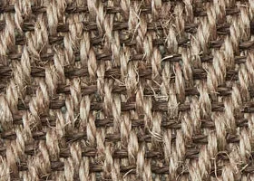 Belgian Ironbark Herringbone Sisal Medium Rug with Belgian Cocoa Cotton binding