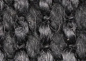 Belgian Jet Black Basquette Runner with Belgian Black Cotton binding