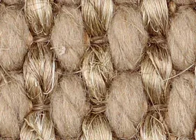 Belgian Silver Basquette Wool and Sisal Small Rug with Belgian Ecru Linen binding