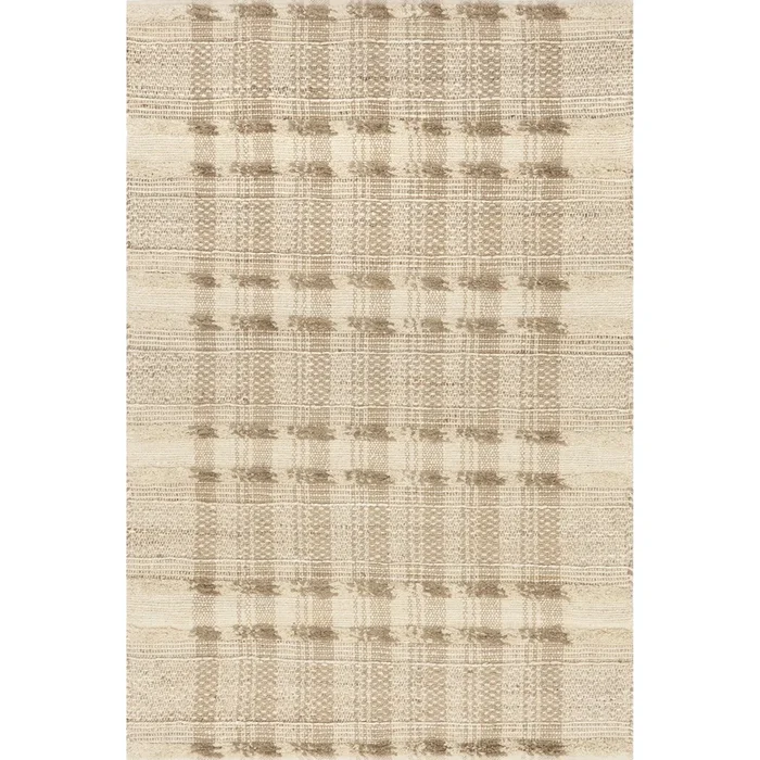 Blakley Textured Plaid Jute Area Rug