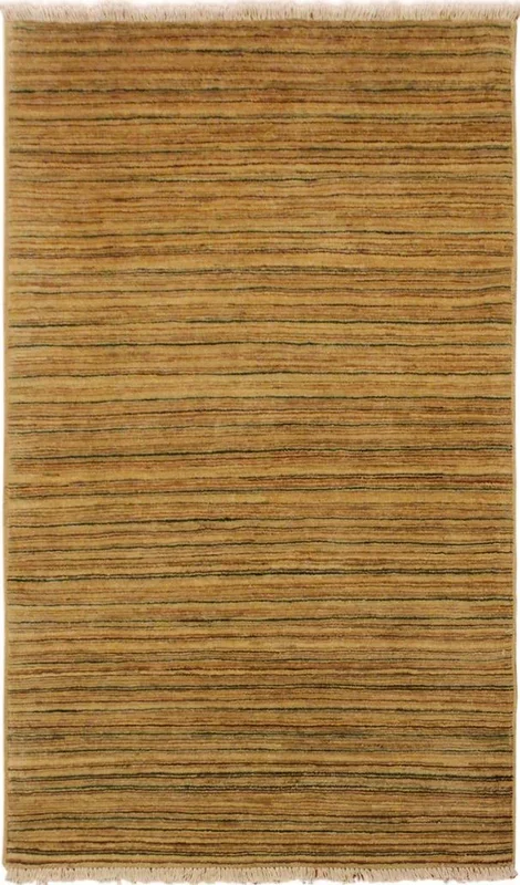 Boho Chic Gabbeh Alaina Beige/Green Wool Rug – 3’1” x 4’11”
