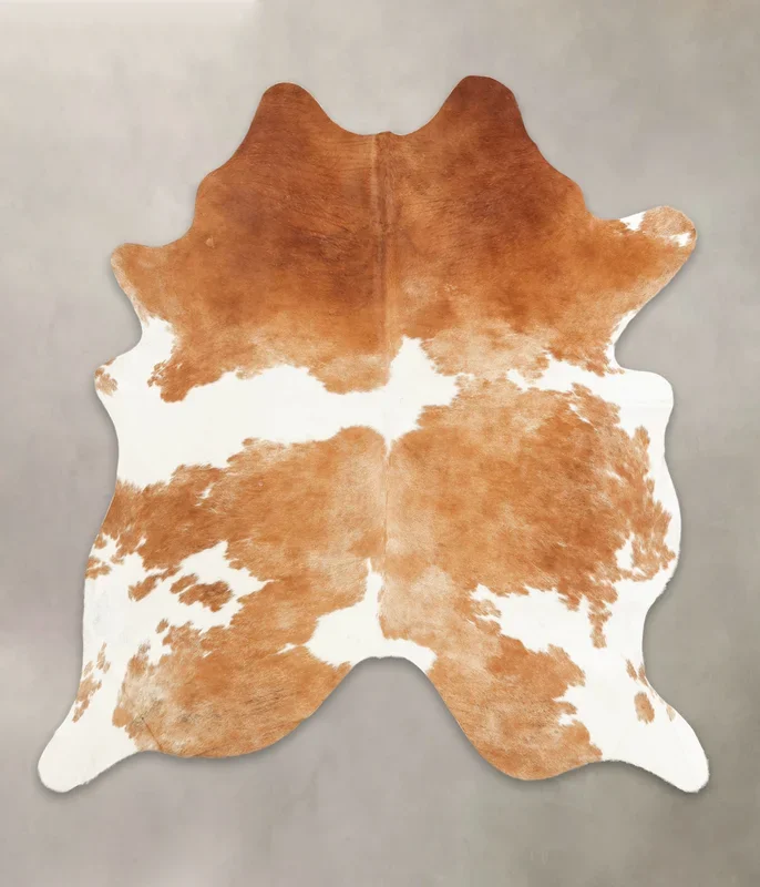 Brown and White X-Large Brazilian Cowhide Rug 6’10″H x 6’3″W #B2015 by Hudson Hides