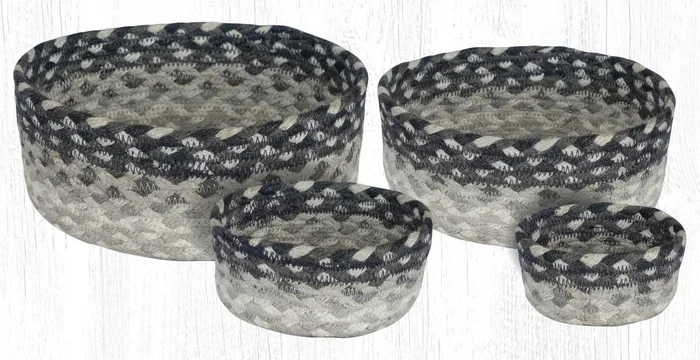 CB-890 Gray/Sandy/Ivory Braided Baskets