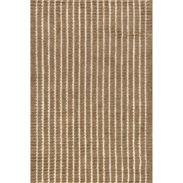 Cosmia Striped Jute Area Rug