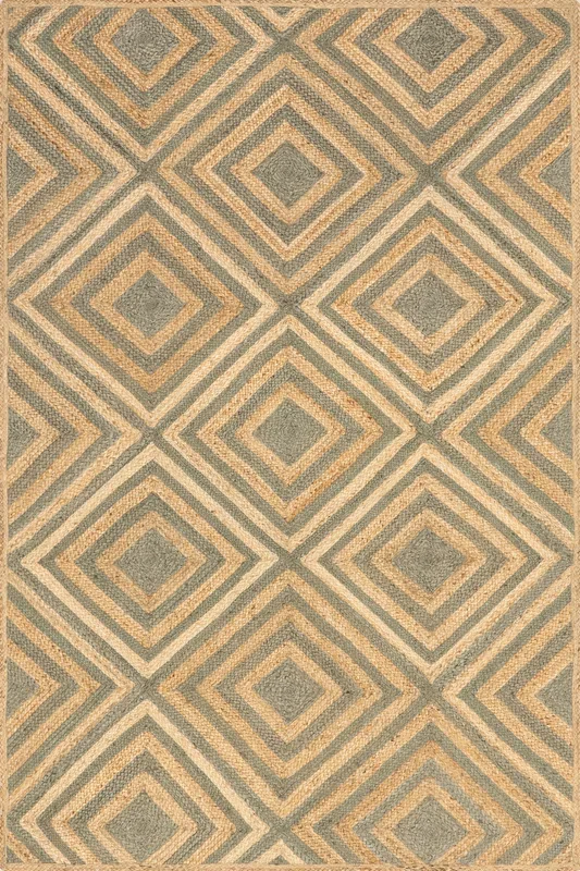Dogwood Tiled Jute Area Rug