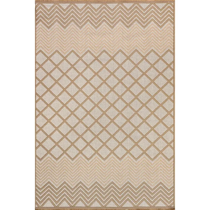 Eleanora Geometric Transitional Jute Area Rug