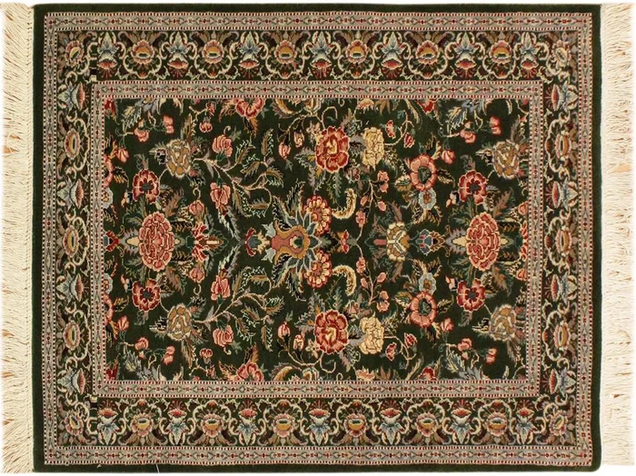 Gasvin Heritage Nicola Green/Pink Wool Rug – 2’6” x 4’3”