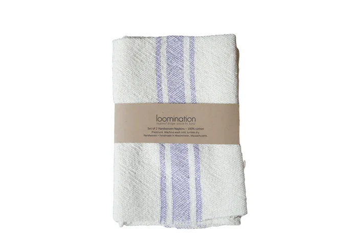 Handwoven in USA LoominationⓇ Napkin Set Lavender