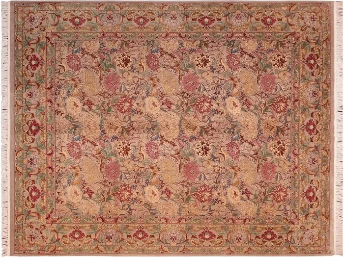 Heritage Jettie Taupe/Red Wool Rug – 8’1” x 10’1”