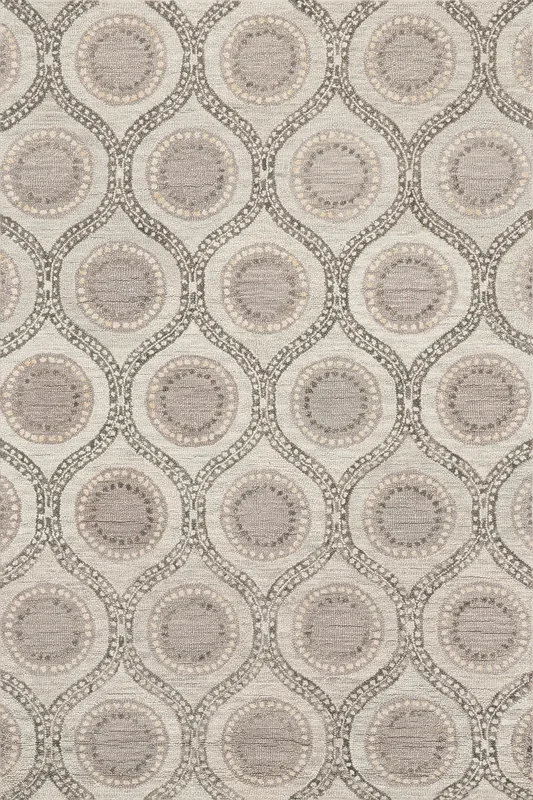Home Conservatory Medallion Hand Tufted Wool Area Rug