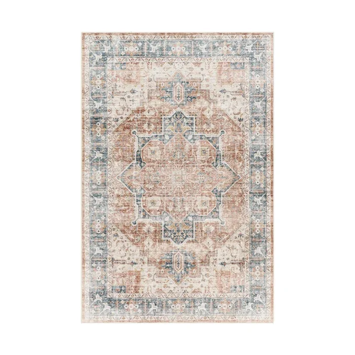 Laverne Denim / Rose Washable Rug