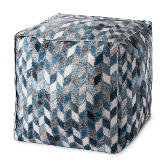 Loloi Poufs PF0004 Machine Woven Pouf by Loloi