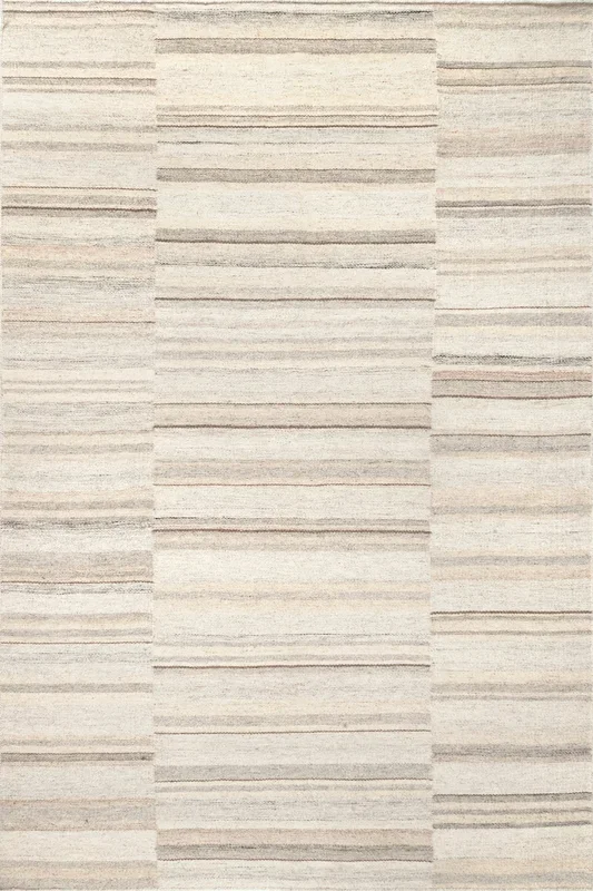 Marble Striped Wool-Blend Area Rug