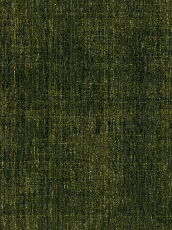 Midnight Olive Green Pure Wool Handwoven Floor Rug