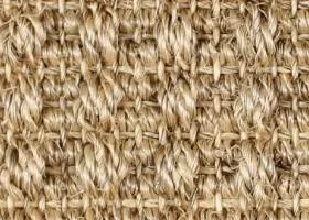 Oriental Mist Sisal Large Rug with Belgian Sable Linen binding