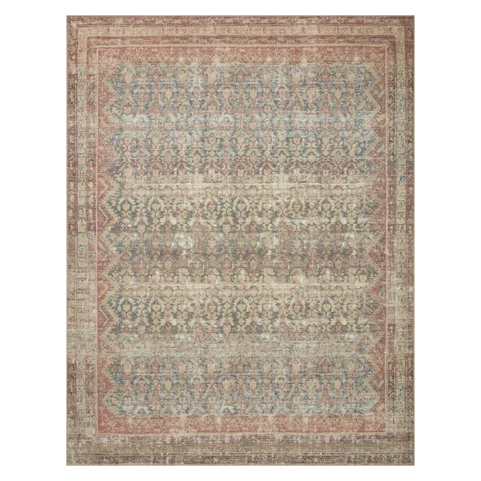 OVERSTOCK RUG – Angela Rose x Loloi Aubrey Ocean / Spice Rug – 7’6″ x 9’6″
