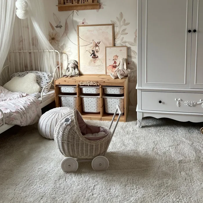 Premium Cream Shaggy Rug – Lace