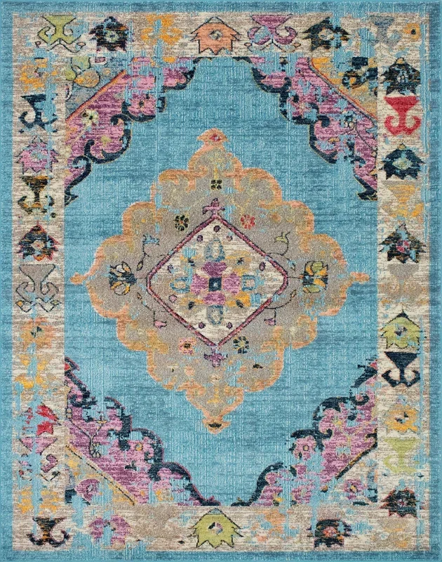 Sapphire Margarett Blue Rug