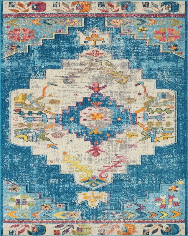 Sapphire Phillis Blue Rug