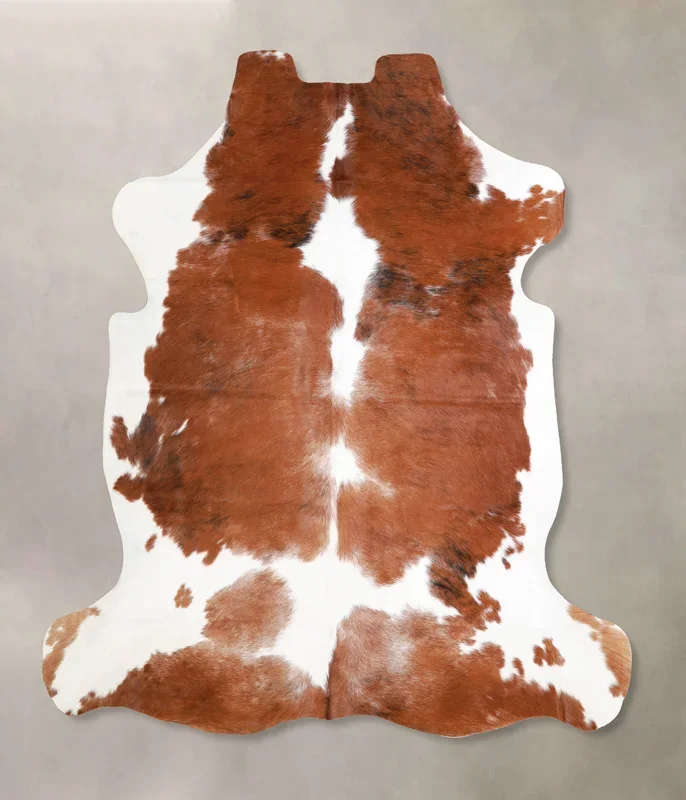 Tricolor X-Large European Cowhide Rug 6’6″H x 6’5″W #A40219 by Hudson Hides