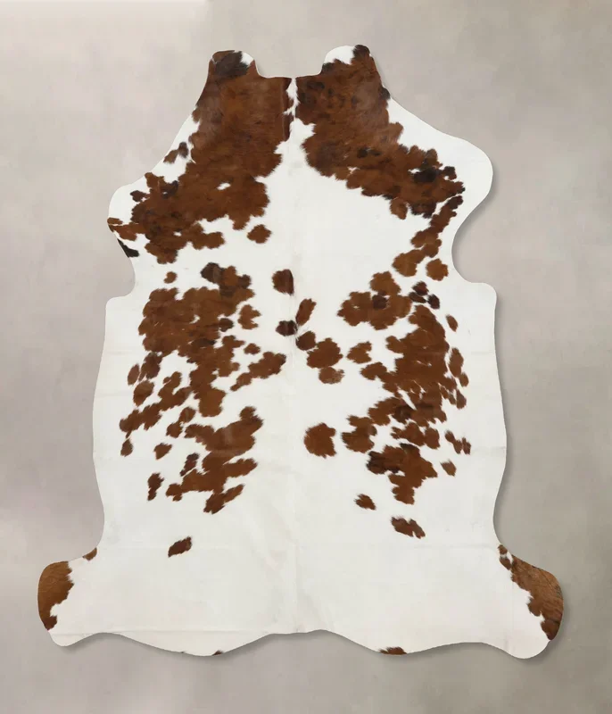 Tricolor X-Large European Cowhide Rug 7’1″H x 6’5″W #B11880 by Hudson Hides