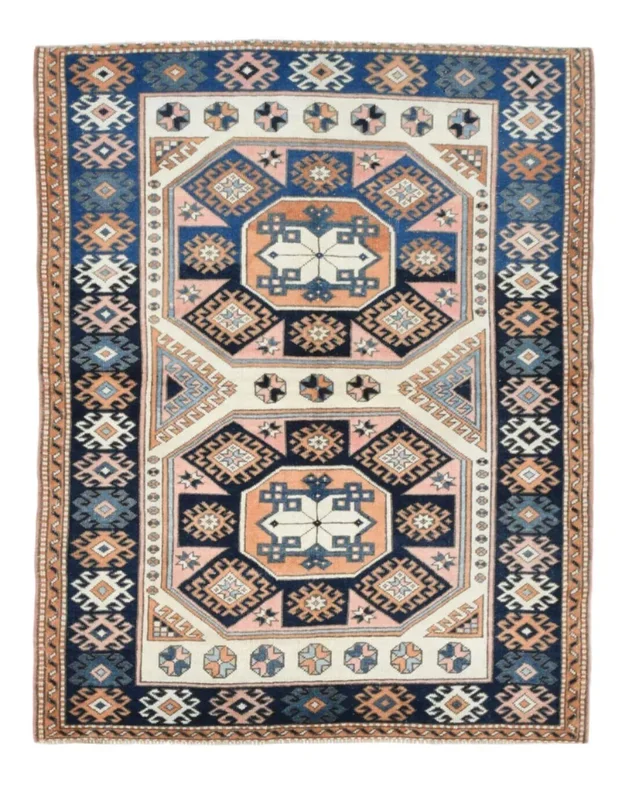 Turkish Vintage Rug 4’6″ x 5’8″ ft