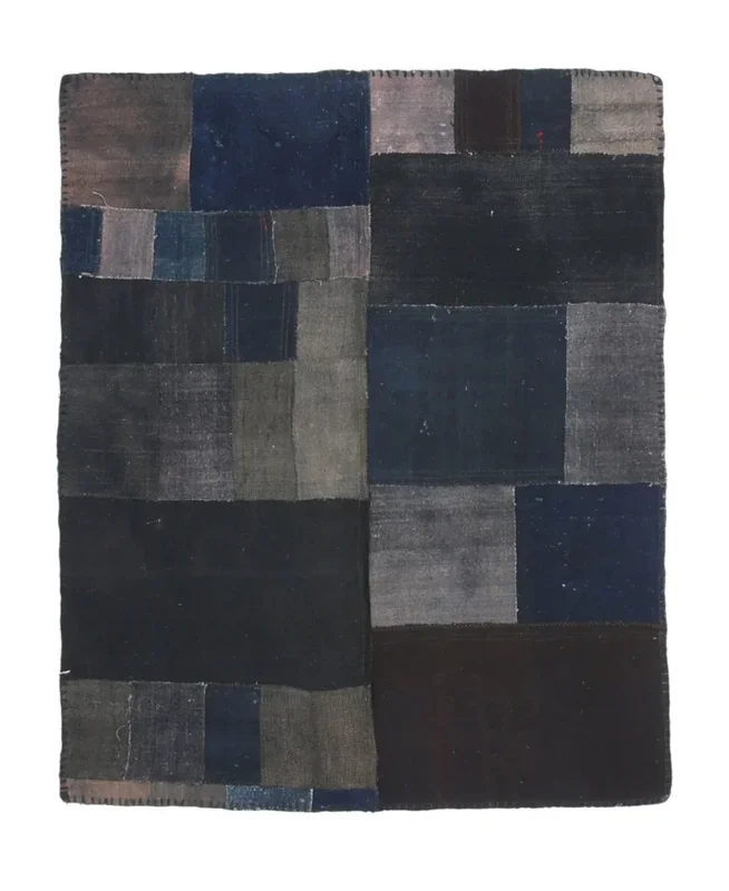 Vintage Kilim Patchwork 3’4″ x 3’11” ft
