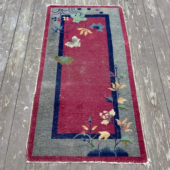 Vintage Rug, 2′ 8 x 4′ 11 Magenta