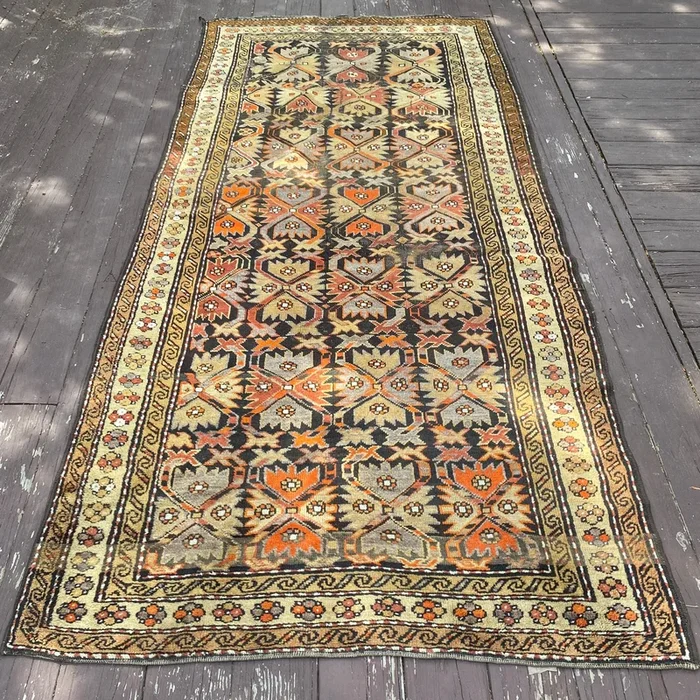 Vintage Rug, 4′ 1 x 8′ 8 Brown