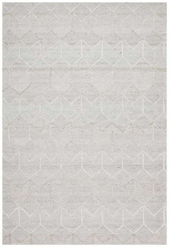 Visions Marble Winter Grey Brush Modern Rug